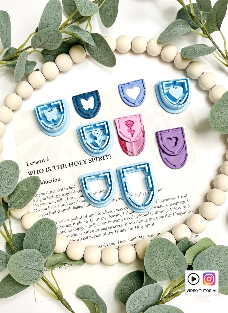 Paper clip style Bookmarks polymer clay cutter