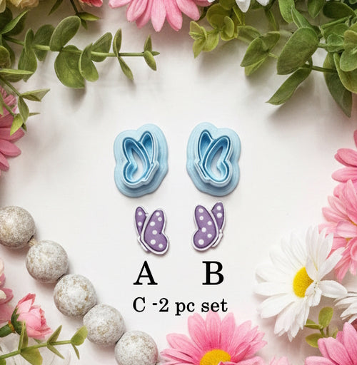 Butterflies polymer clay cutters