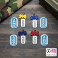 DOG TAGS and BOWS polymer clay cutters