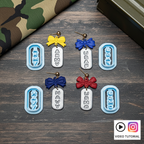 DOG TAGS and BOWS polymer clay cutters