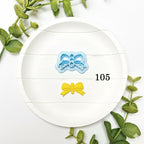 DOG TAGS and BOWS polymer clay cutters