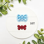 DOG TAGS and BOWS polymer clay cutters