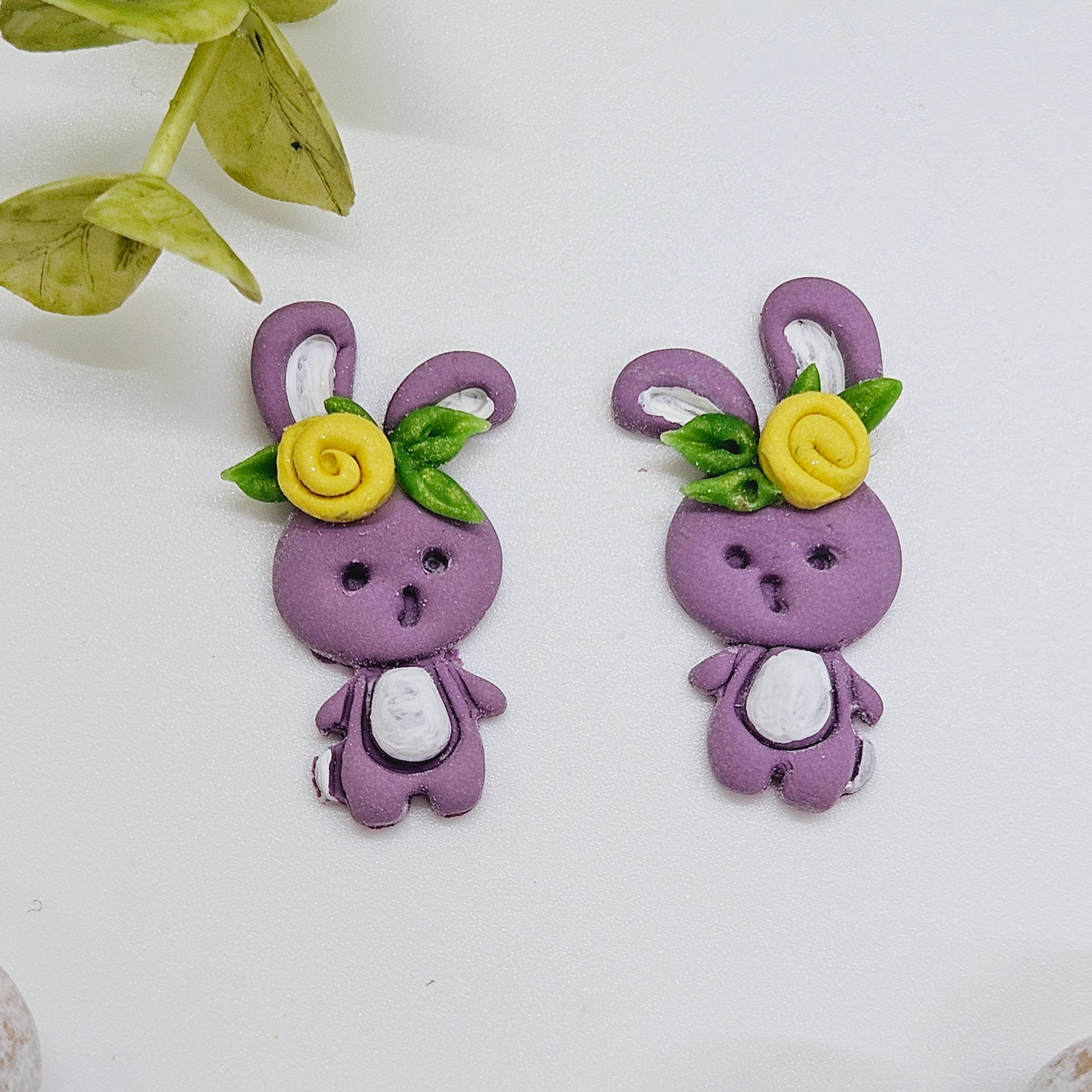 LOP EAR Bunny polymer clay cutter