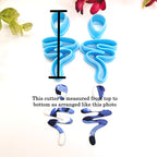 Squiggle Line set polymer clay cutter