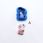 STANDING BUNNY polymer clay cutter