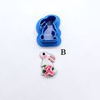 STANDING BUNNY polymer clay cutter
