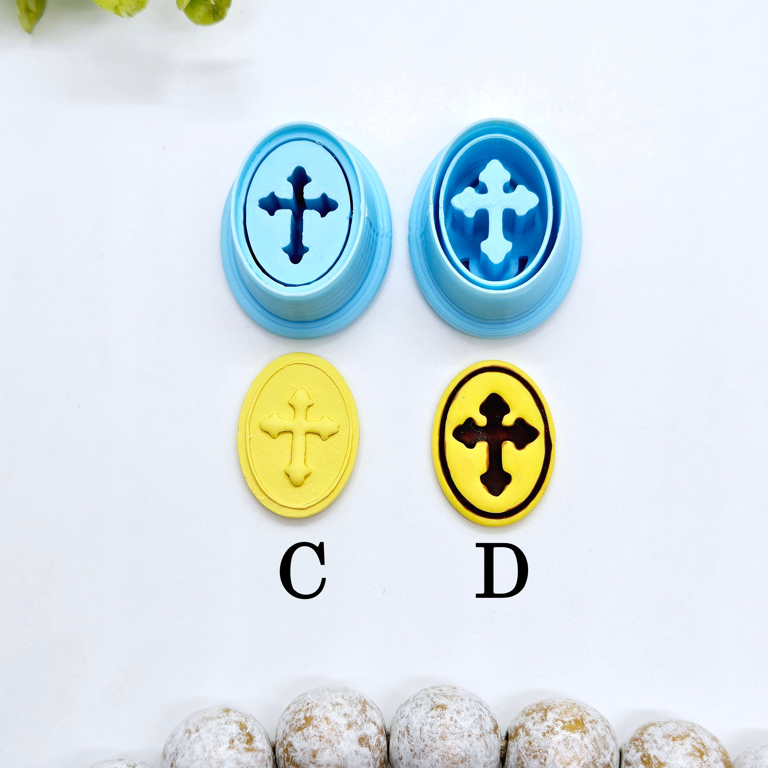 Christian Crosses poymer clay cutters