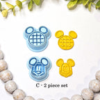 Mouse Ears Waffle and Pancake Polymer Clay Cutters