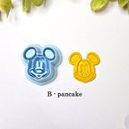 Mouse Ears Waffle and Pancake Polymer Clay Cutters