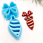 Bow Ornament polymer clay cutter set