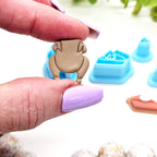 Thanksgiving Turkey and Pie stud clay cutters