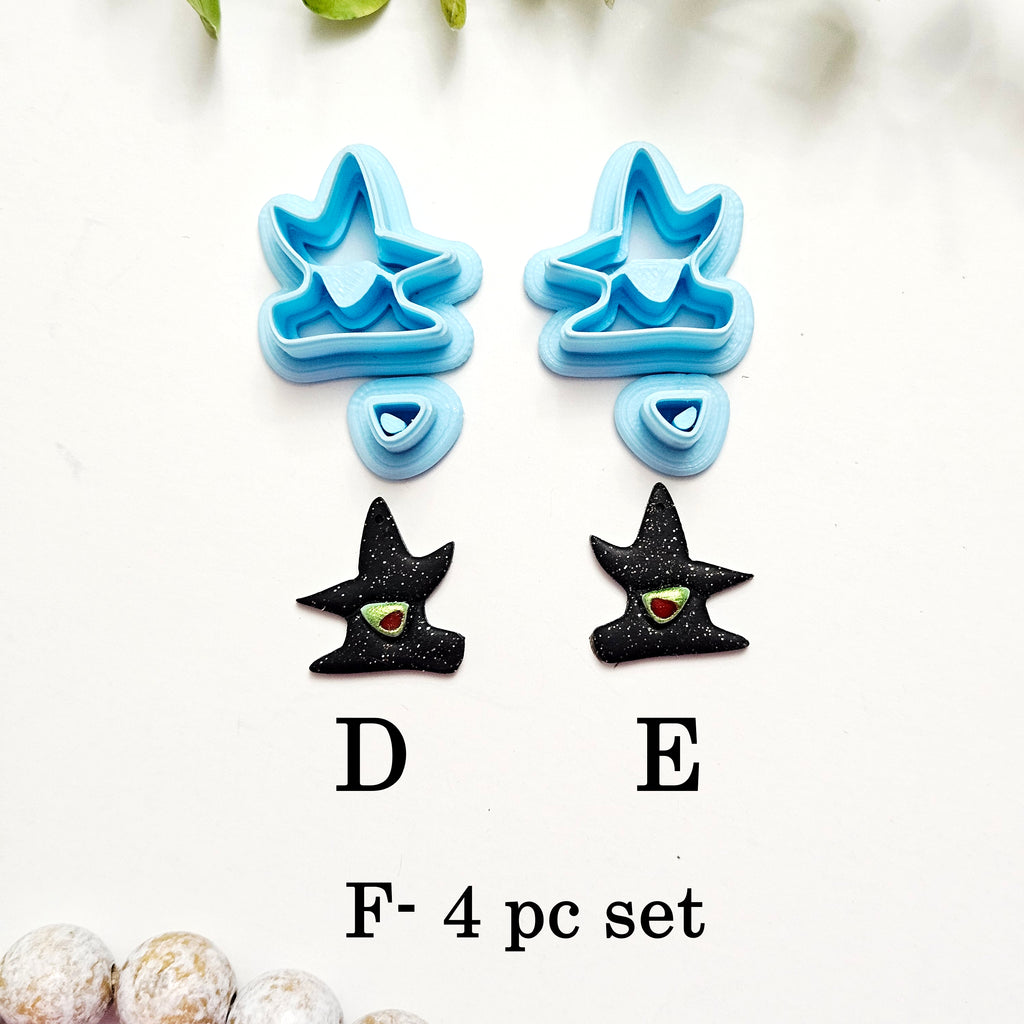 WICKED Witch polymer clay cutters