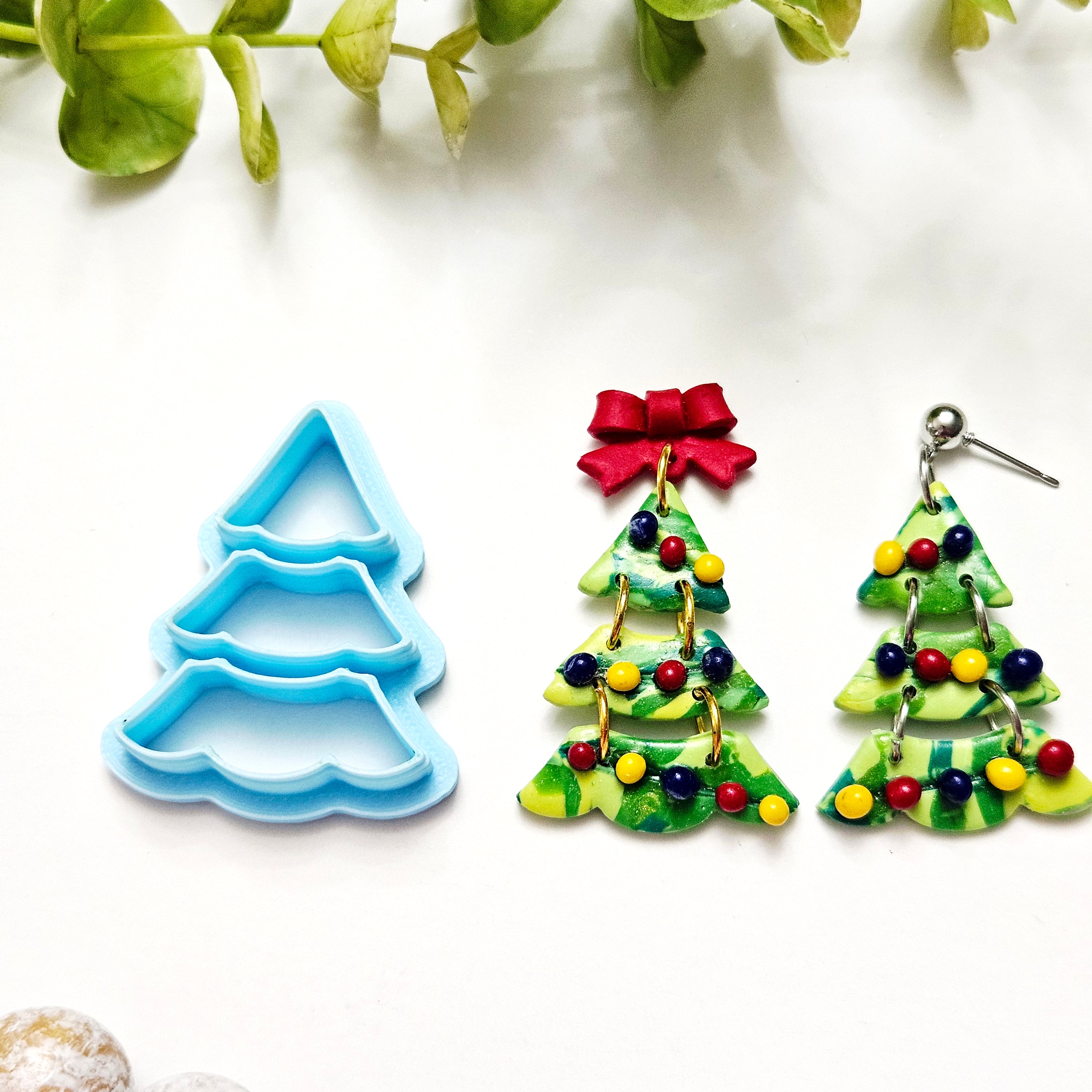 SEGMENTED CHRISTMAS Tree polymer clay cutter