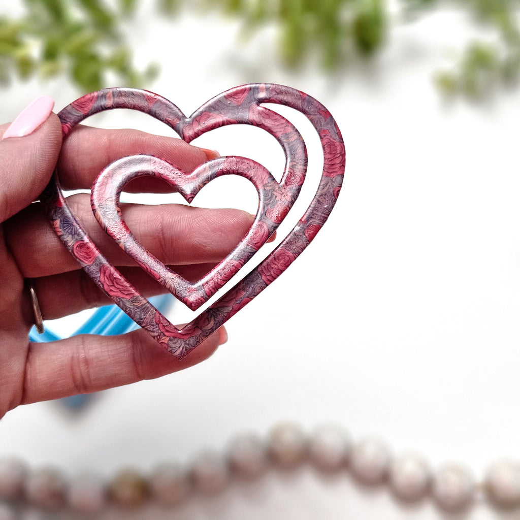 HEART Bookmark polymer clay cutter