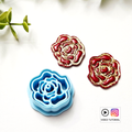 EMBOSSED ROSE polymer clay cutter