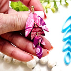 Chevron Leaf drop set polymer clay cutters