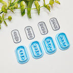 DOG TAGS and BOWS polymer clay cutters