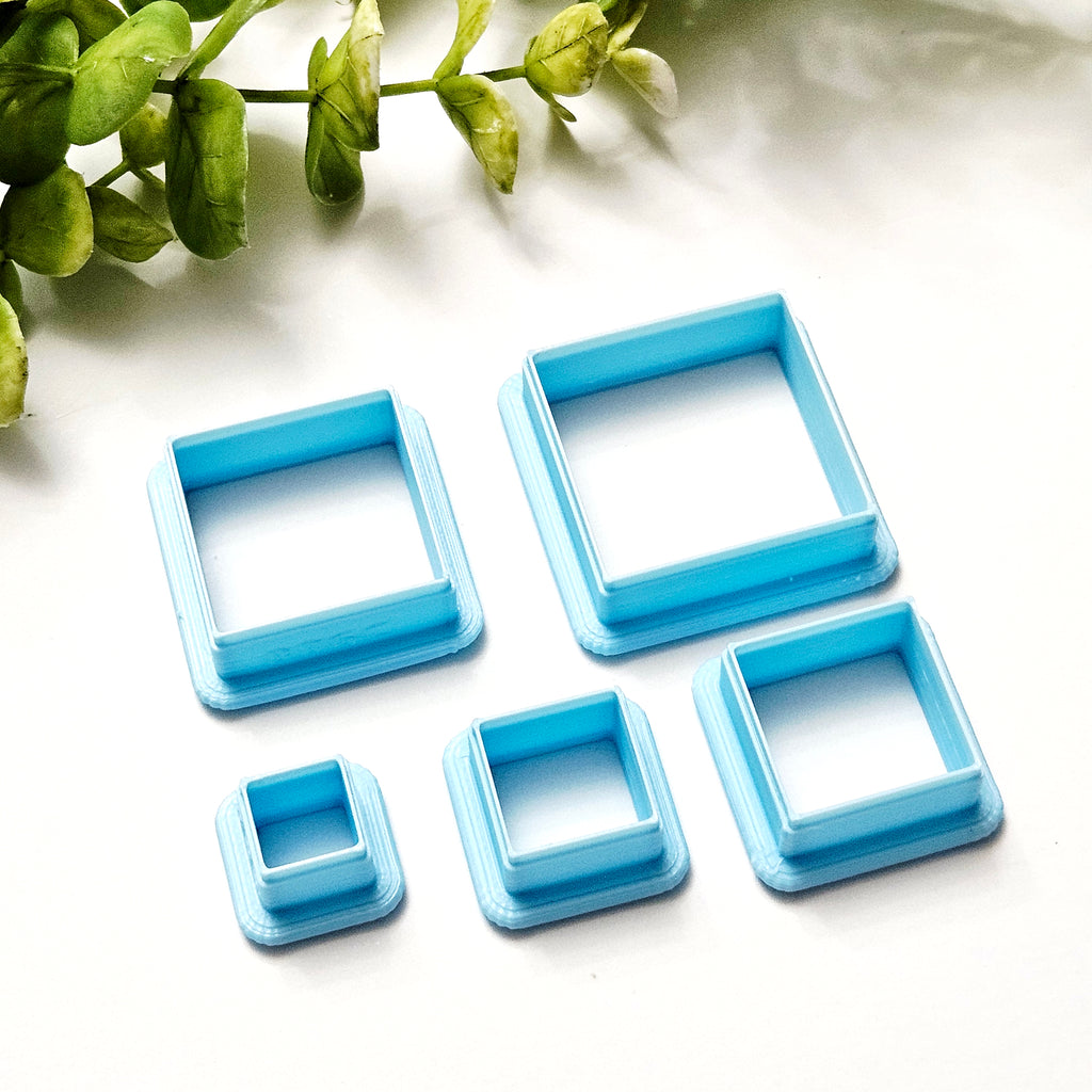 Squares polymer clay cutters