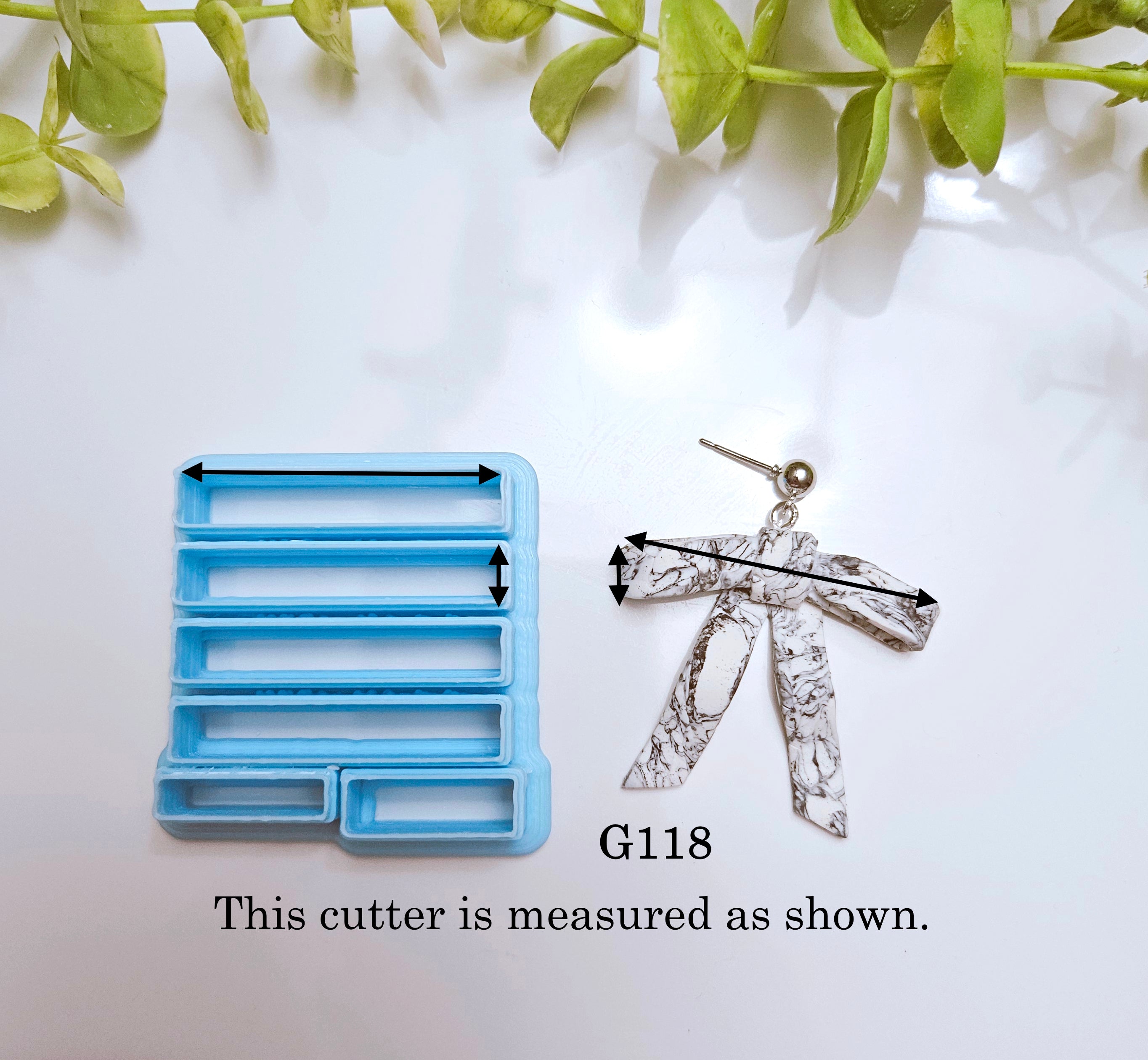 Handmade Bow Cutter  polymer clay cutters