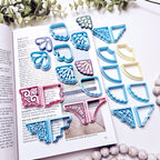 CORNER style Bookmarks polymer clay cutter