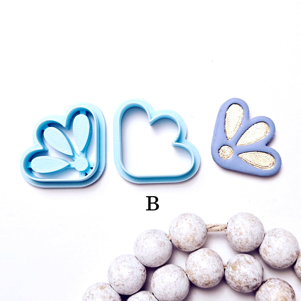 CORNER style Bookmarks polymer clay cutter