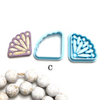 CORNER style Bookmarks polymer clay cutter