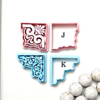 CORNER style Bookmarks polymer clay cutter