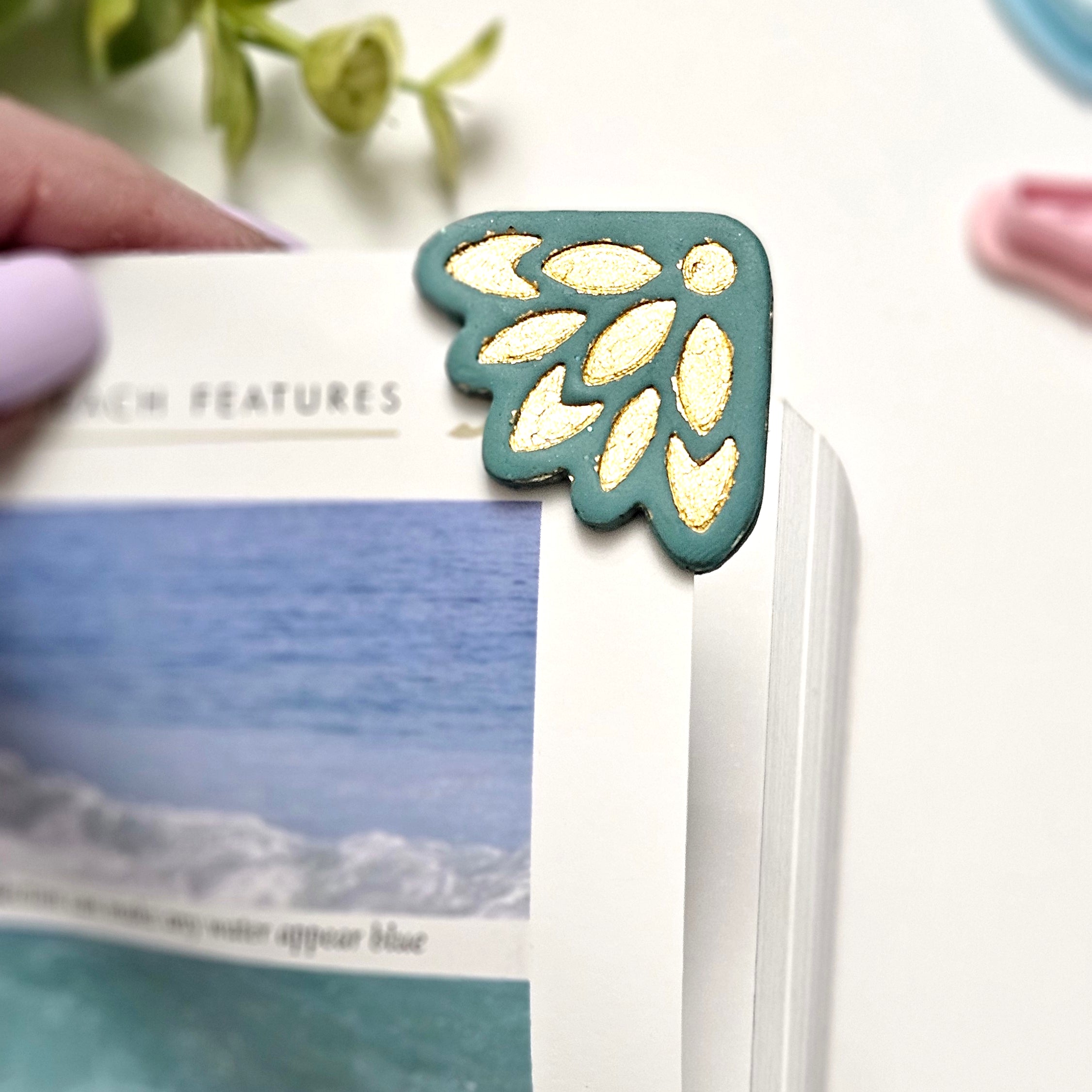 CORNER style Bookmarks polymer clay cutter