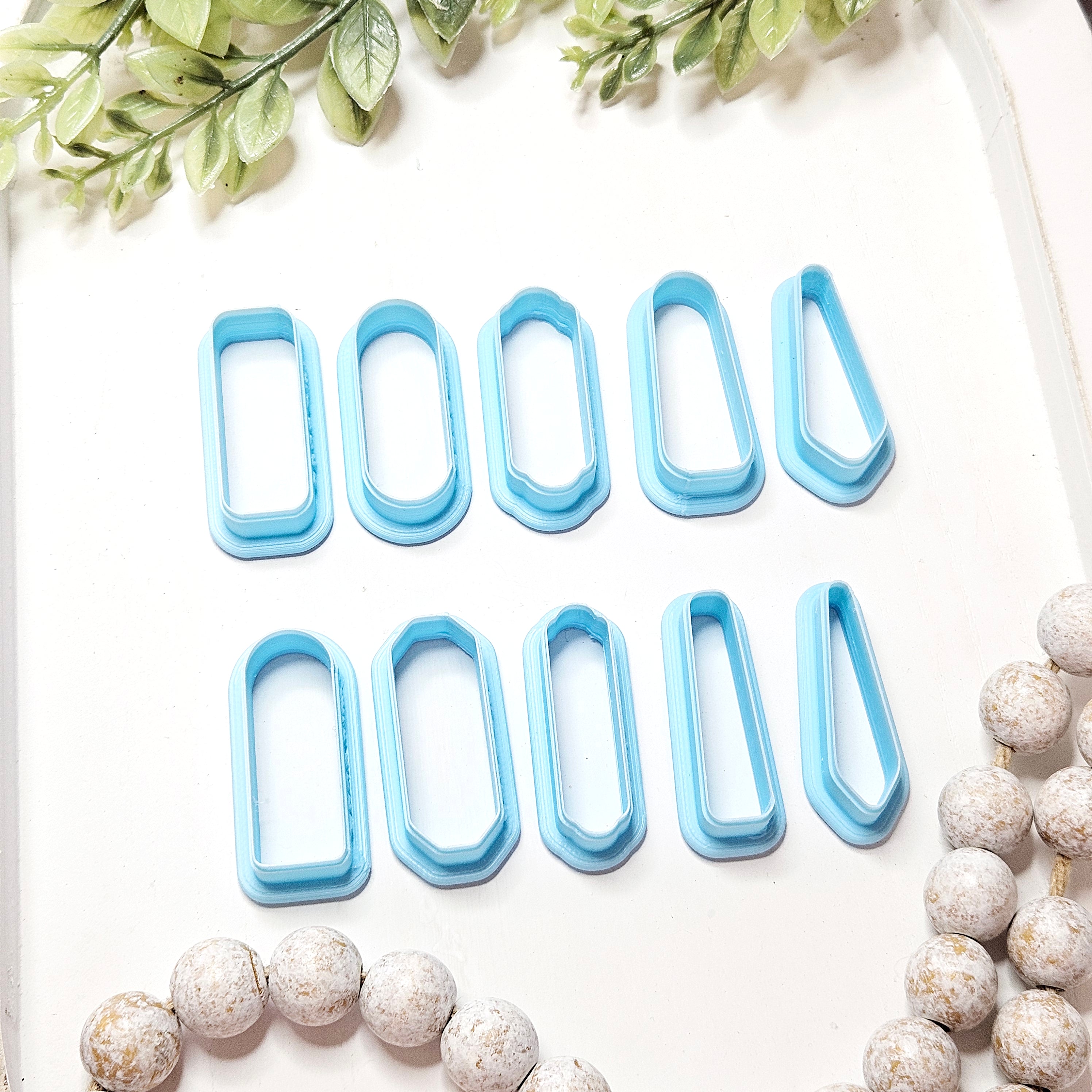 MOD GEO collection polymer clay cutters