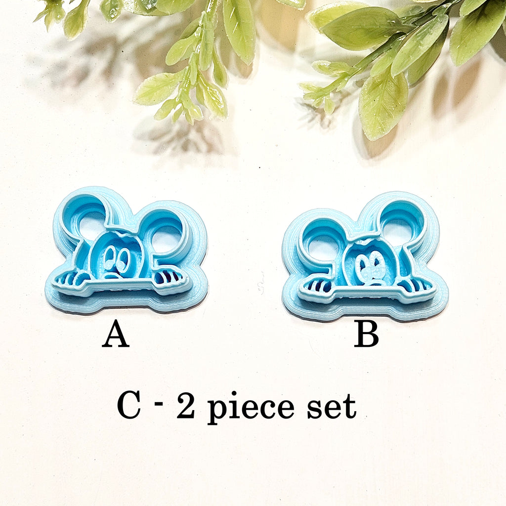 Peekaboo Magical Mouse Ears  polymer clay cutters