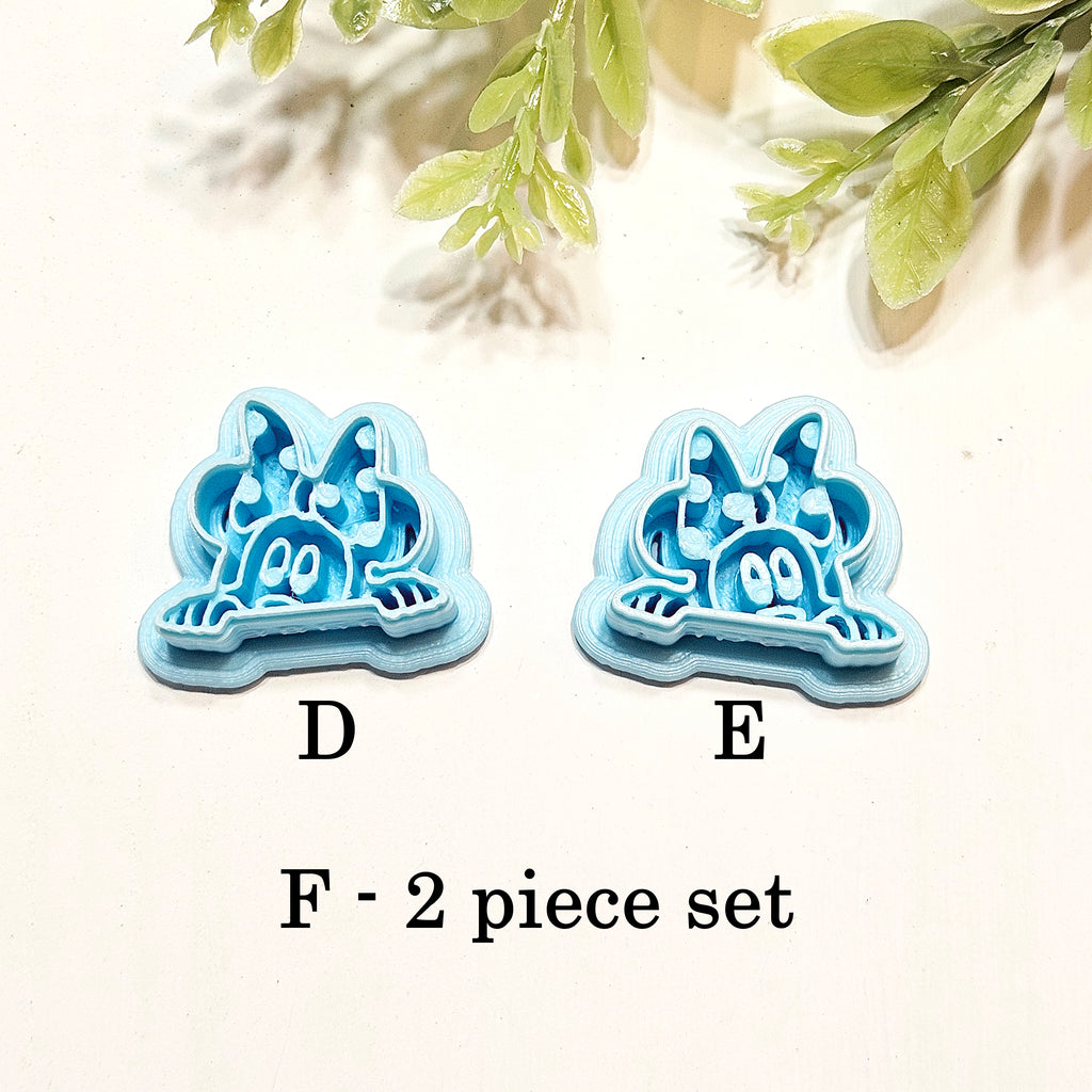 Peekaboo Magical Mouse Ears  polymer clay cutters