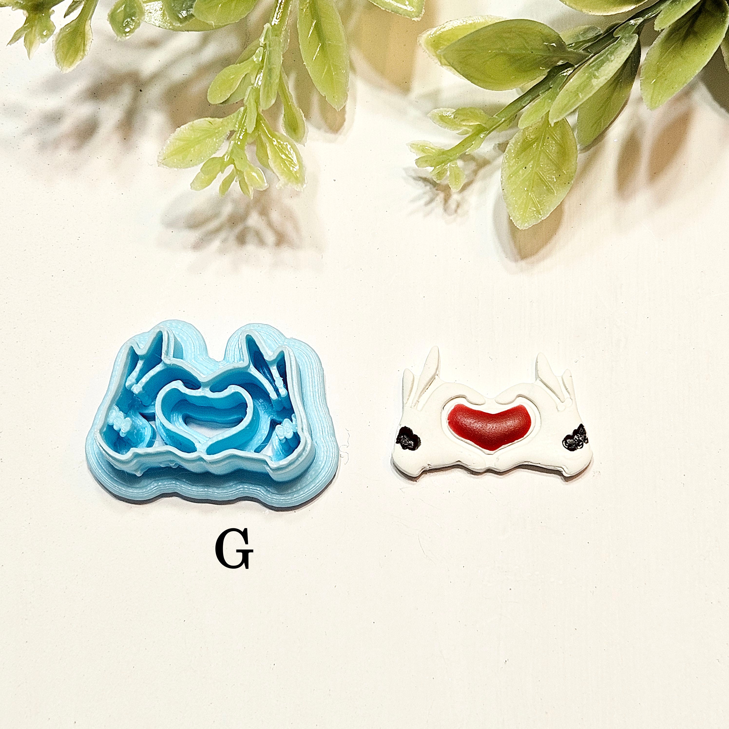 Peekaboo Magical Mouse Ears  polymer clay cutters