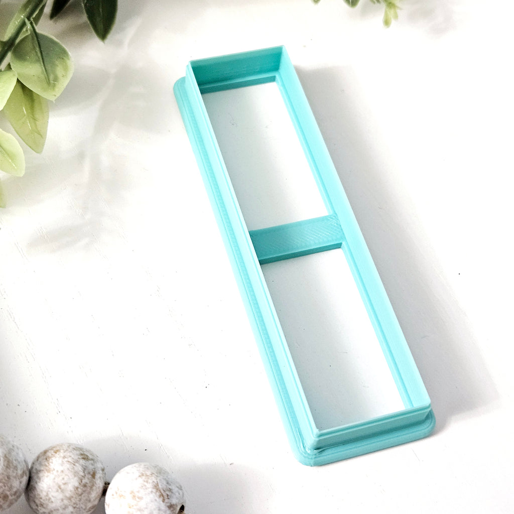 SMALL RECTANGLE BOOKMARK polymer clay cutter