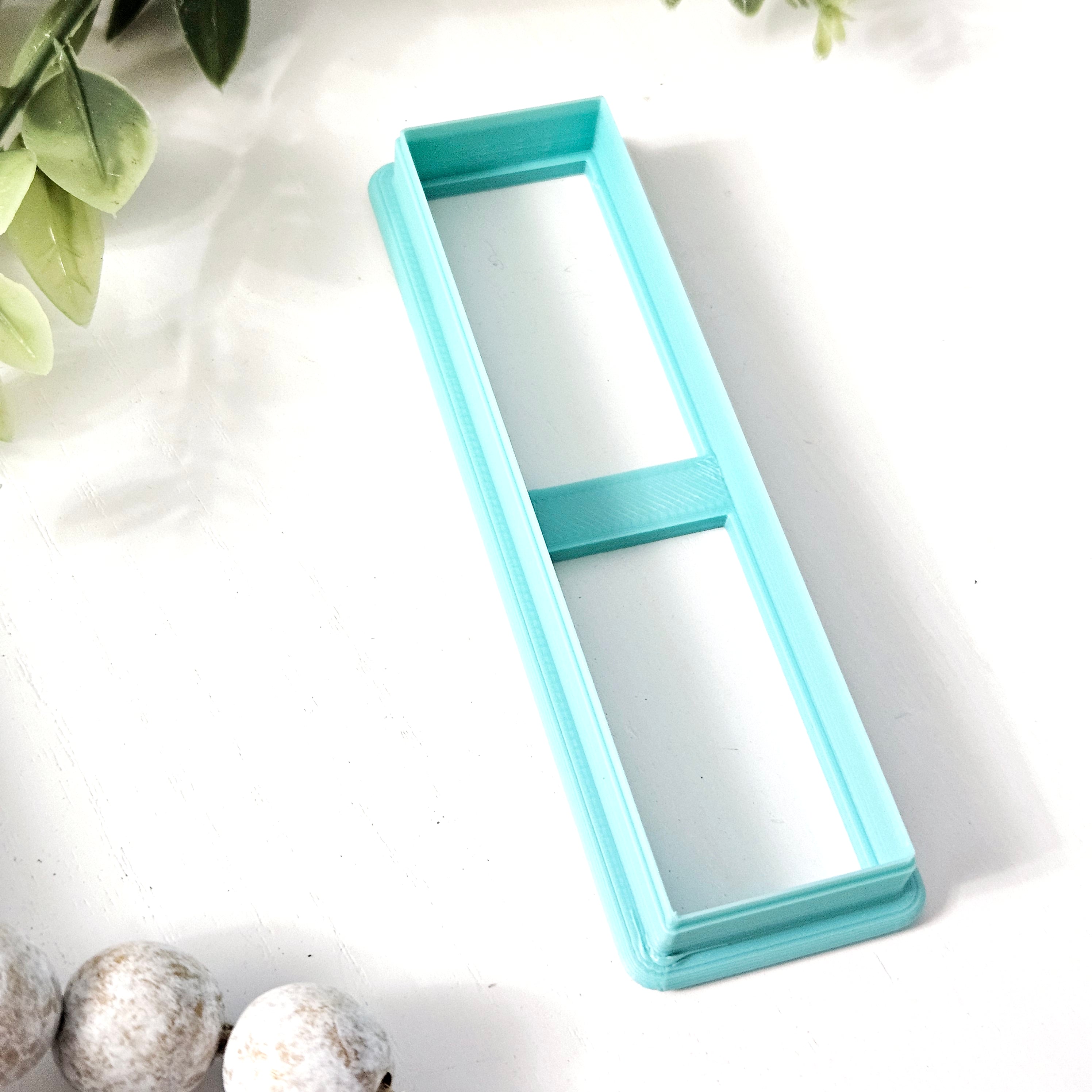 SMALL RECTANGLE BOOKMARK polymer clay cutter
