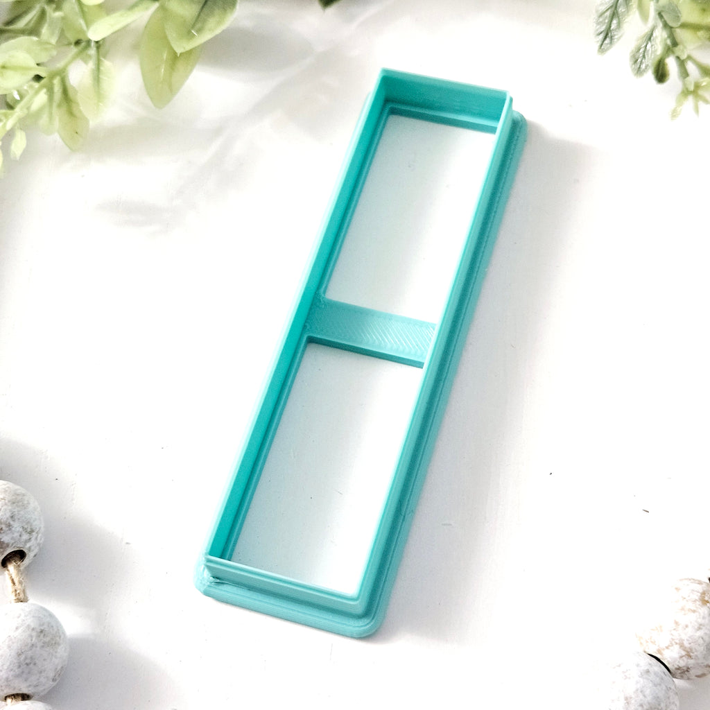 SMALL RECTANGLE BOOKMARK polymer clay cutter