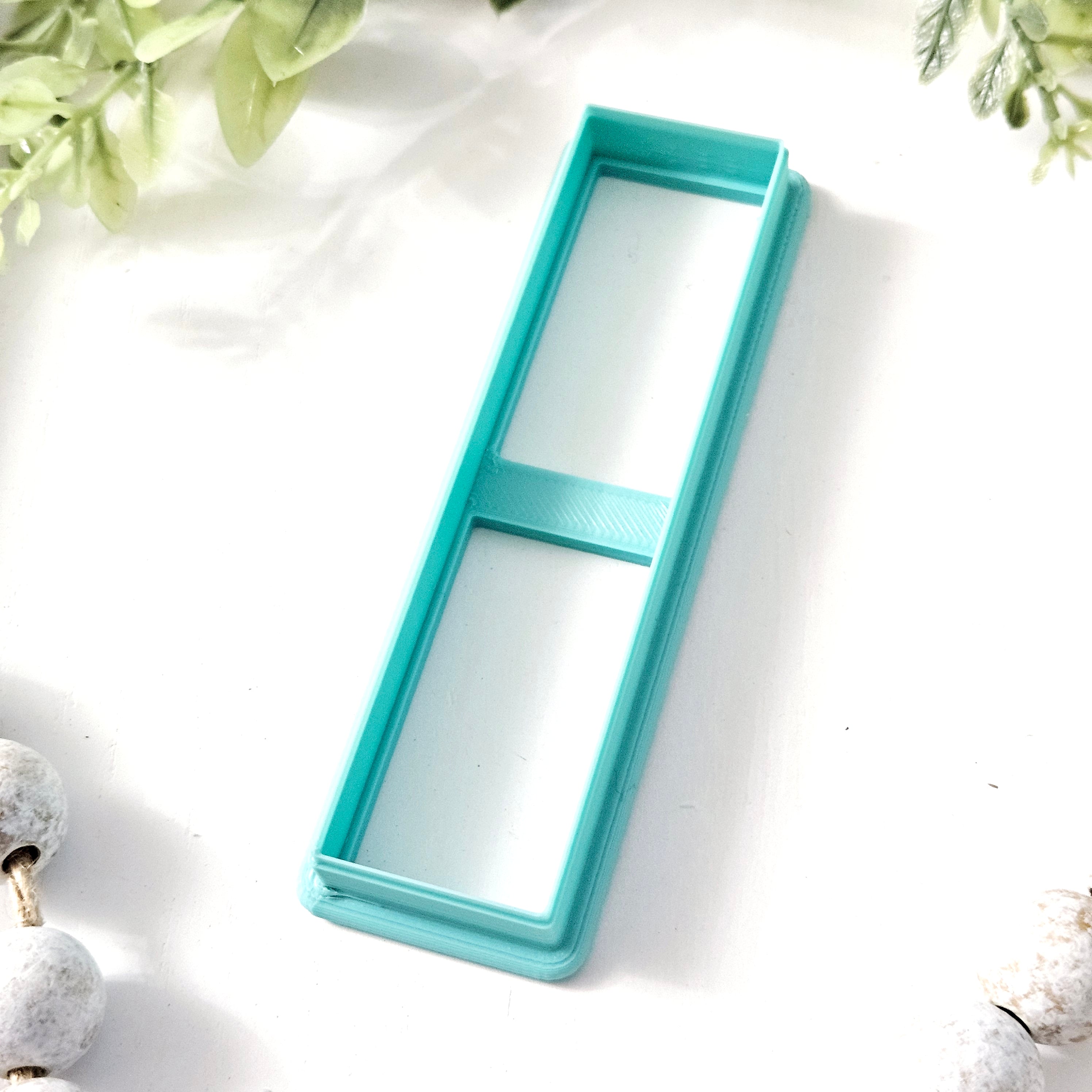 SMALL RECTANGLE BOOKMARK polymer clay cutter