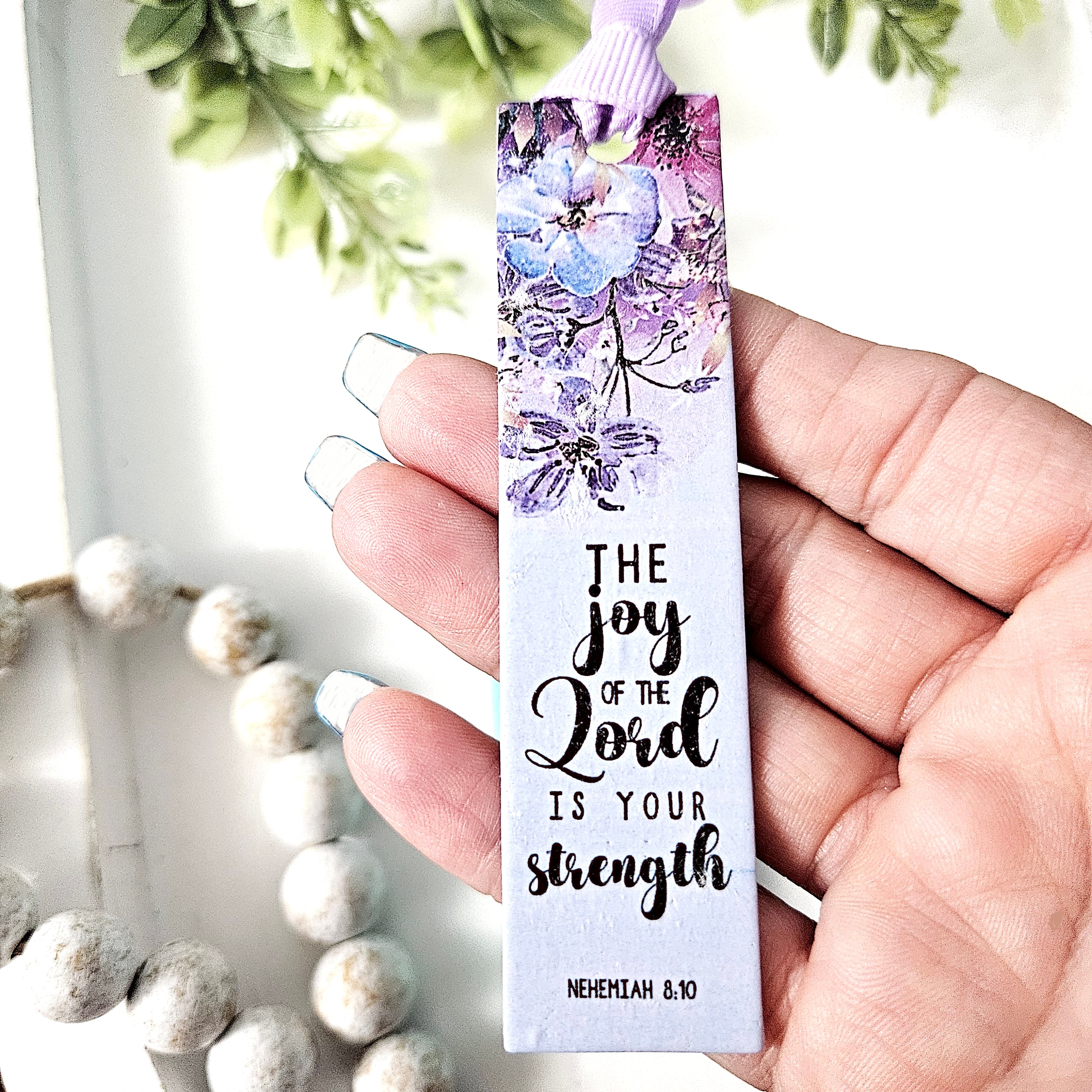 Religious Bookmark clay transfer sheets BK52