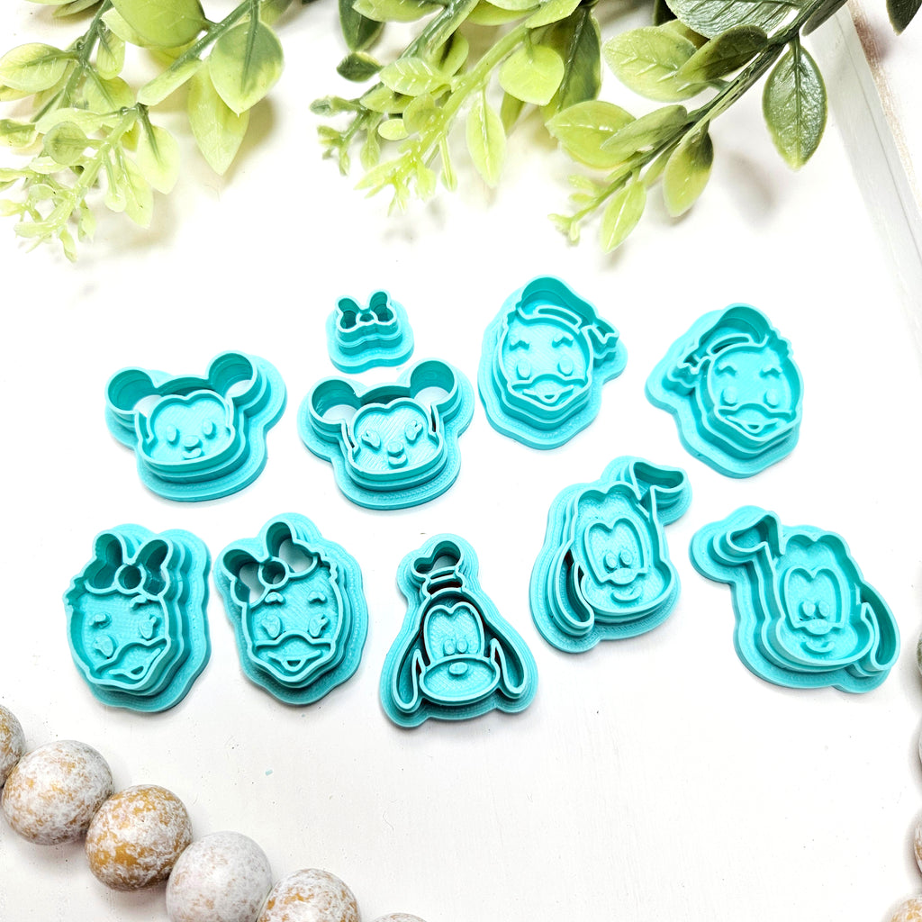 BABY Magical Mouse and Friends  polymer clay cutters G700