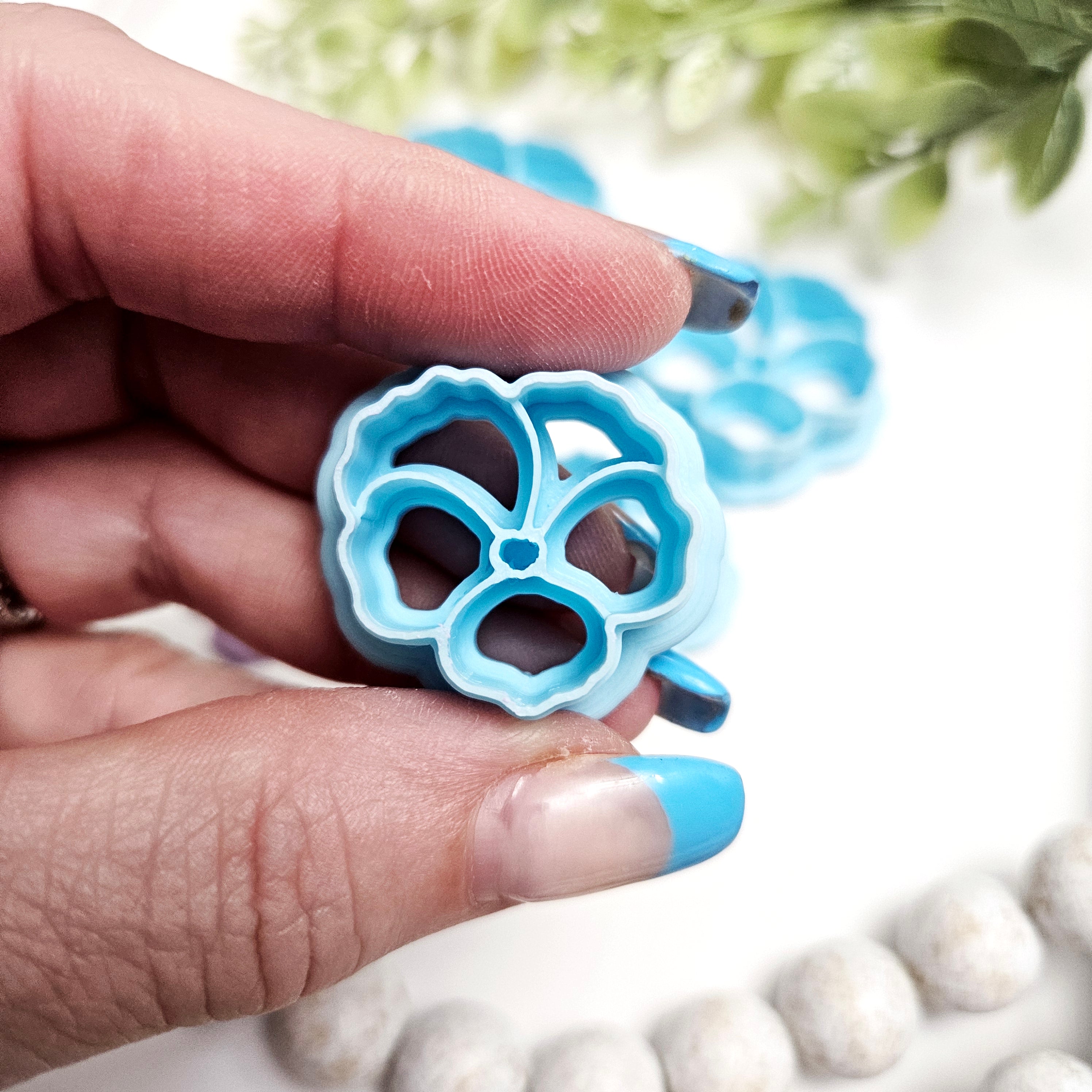 Pansy Flower Polymer Clay Cutter