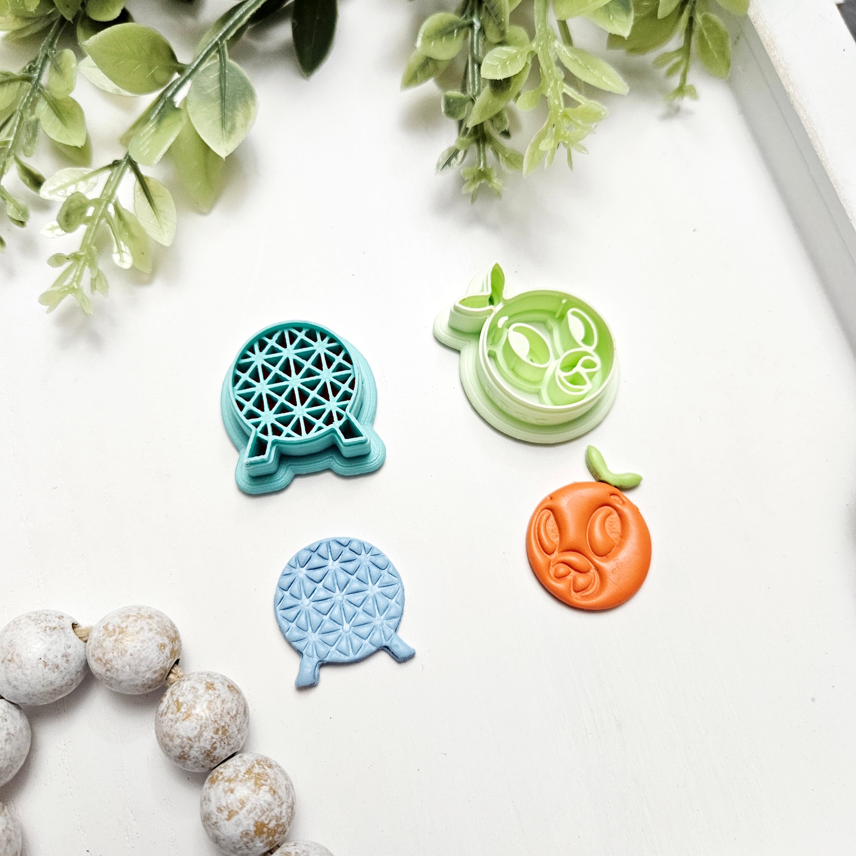 Geodome & Orange Bird Polymer Clay Cutters