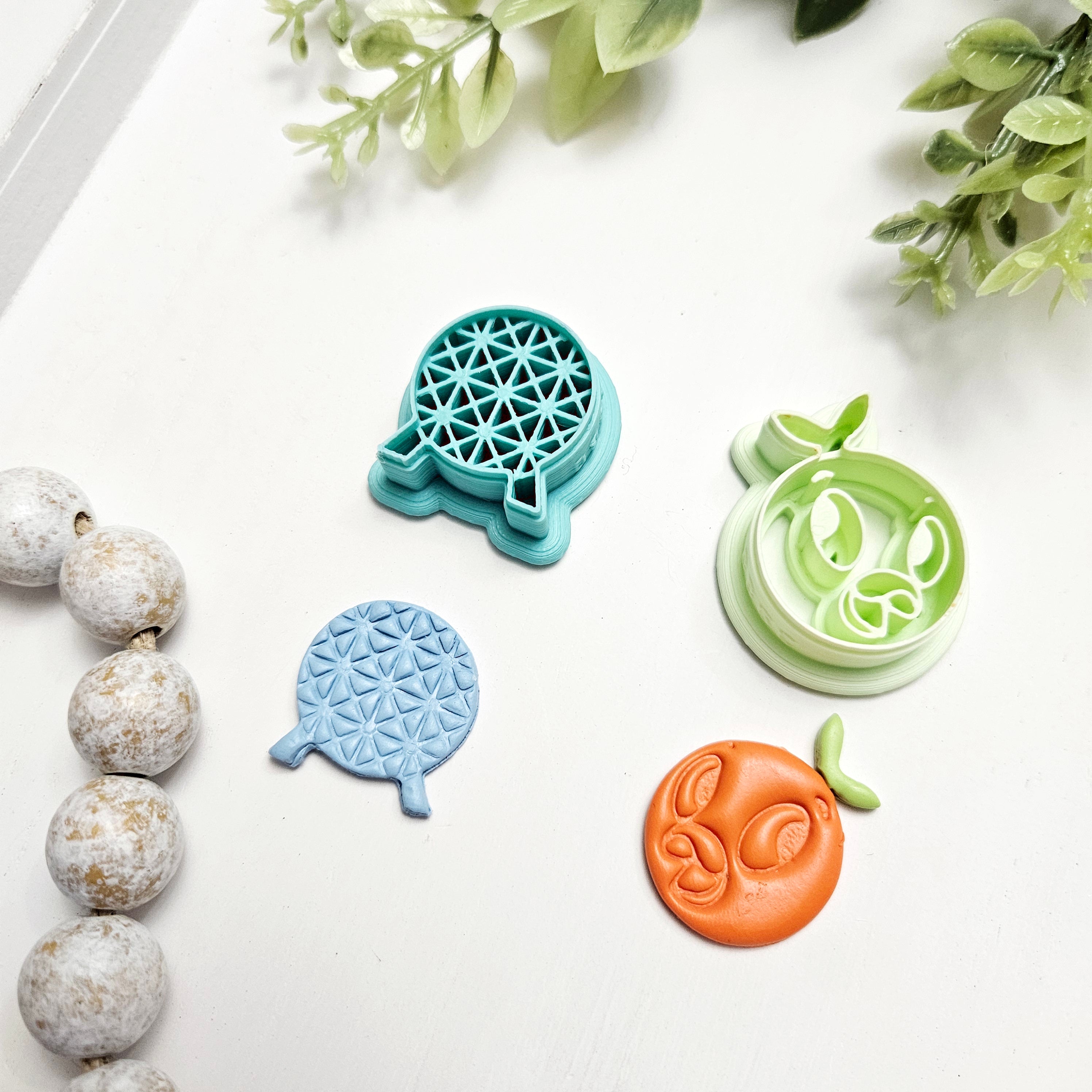 Geodome & Orange Bird Polymer Clay Cutters