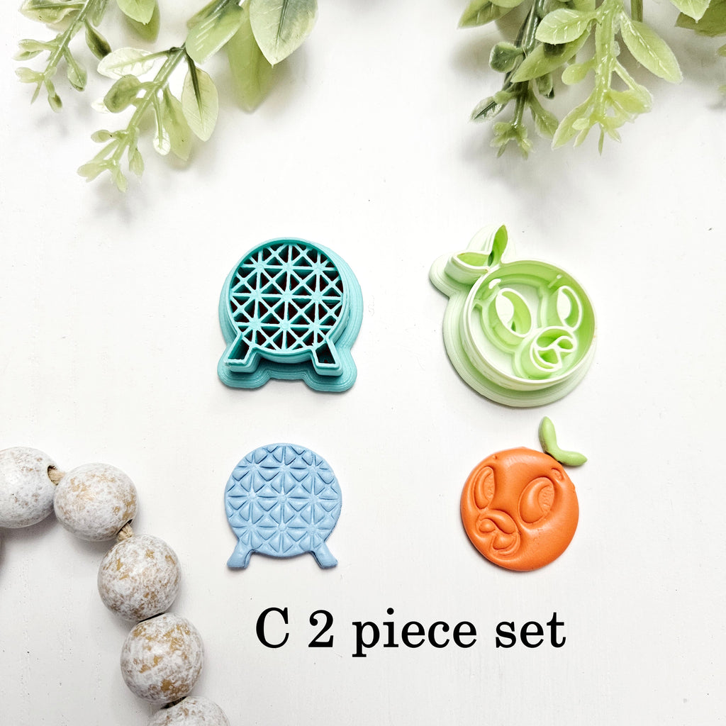 Geodome & Orange Bird Polymer Clay Cutters