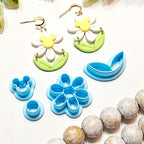 MOUSE EARS DAISY set clay cutters P604