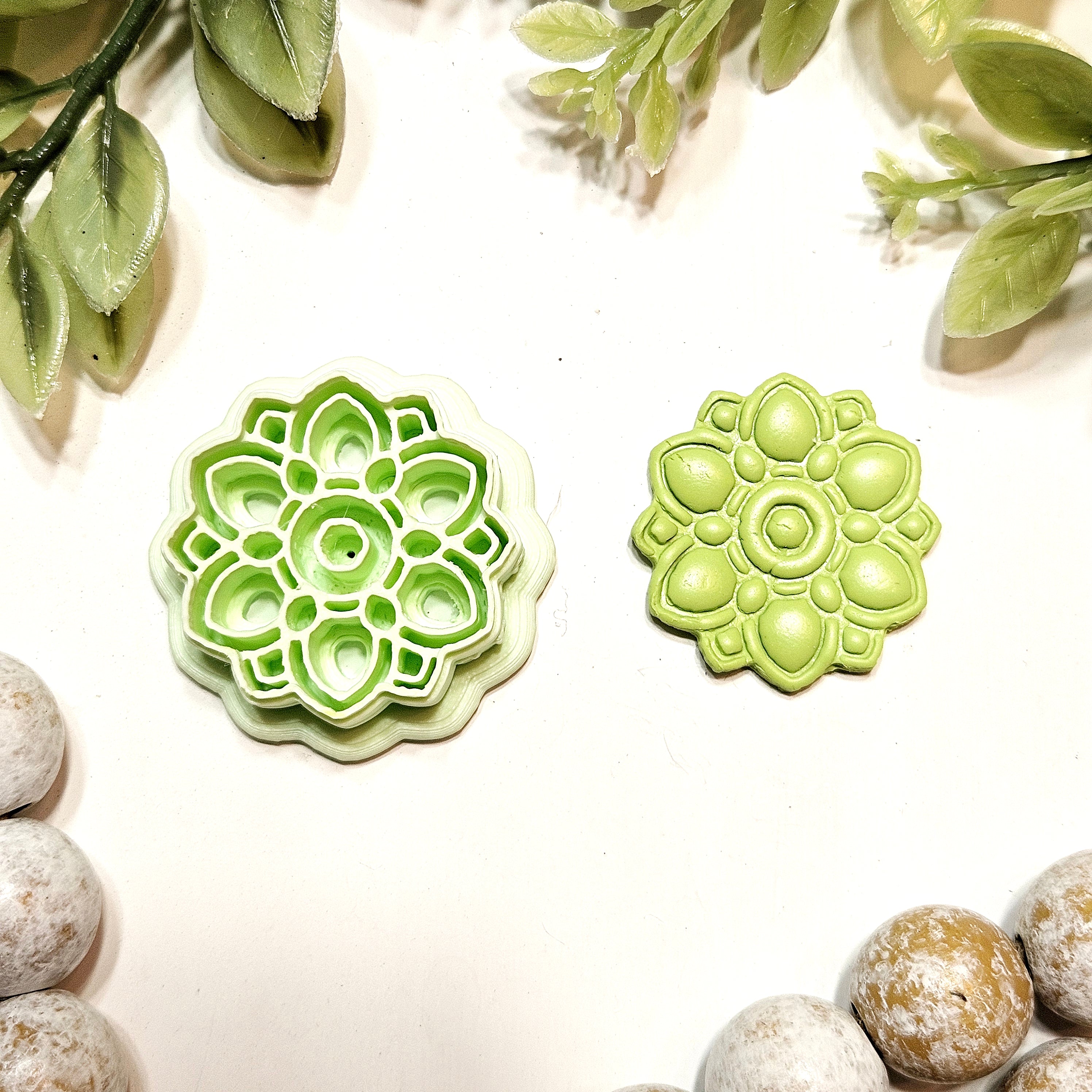 MANDALA polymer clay cutters E239