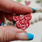 Mouse Ears ROSE Flower Polymer Clay Cutter P608