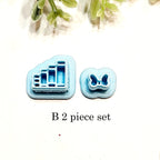 Mouse Ears Bookshelf Polymer Clay Cutter Set | H200