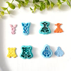 Hunny Bear Peekaboo Polymer Clay Cutters | Winnie the Pooh Character Set