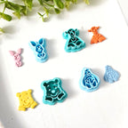Hunny Bear Peekaboo Polymer Clay Cutters | Winnie the Pooh Character Set
