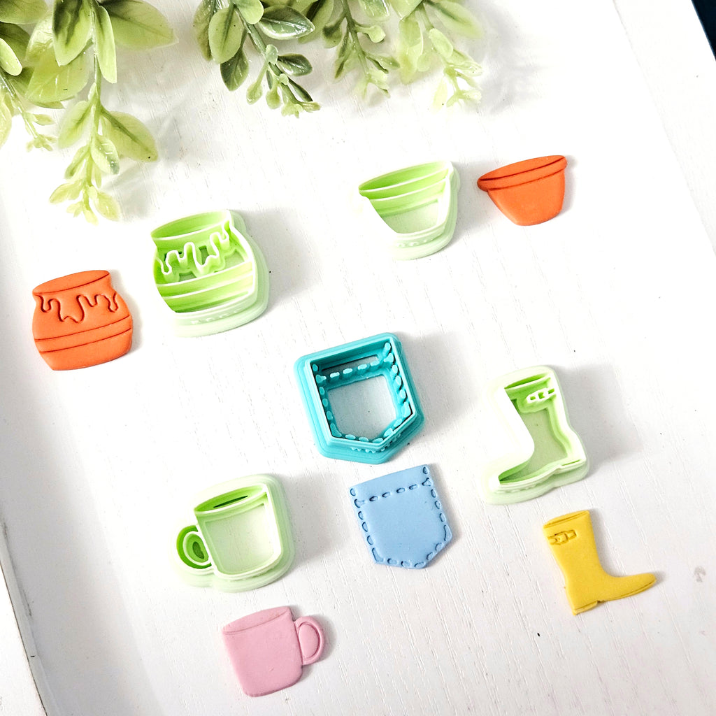 Hunny Bear Peekaboo Polymer Clay Cutters | Winnie the Pooh Character Set