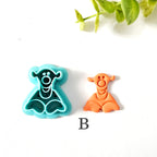 Hunny Bear Peekaboo Polymer Clay Cutters | Winnie the Pooh Character Set